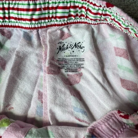 Nick & Nora Sock Monkey Flannel  Pajamas - Picture 6 of 7